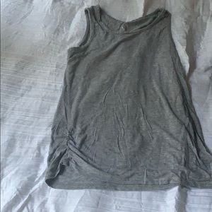 A gray tank top